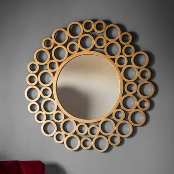 Modern Luxury Gold Bubble Wall Mirror